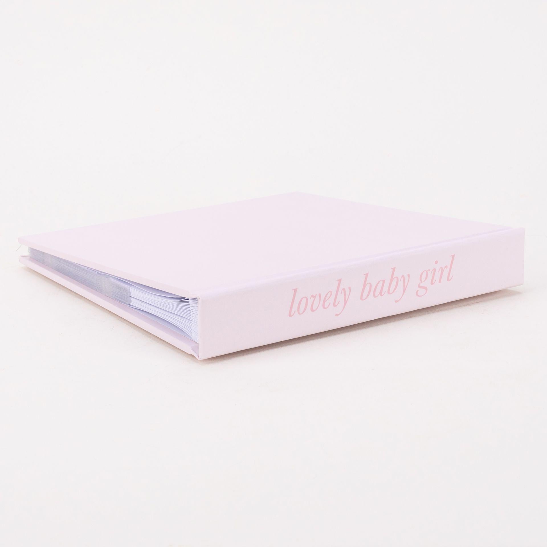 Pink - Lifestyle - Hello Baby Photo Album Carousel Design 'Lovely Baby Girl'