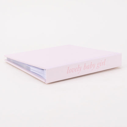 Pink - Lifestyle - Hello Baby Photo Album Carousel Design 'Lovely Baby Girl'