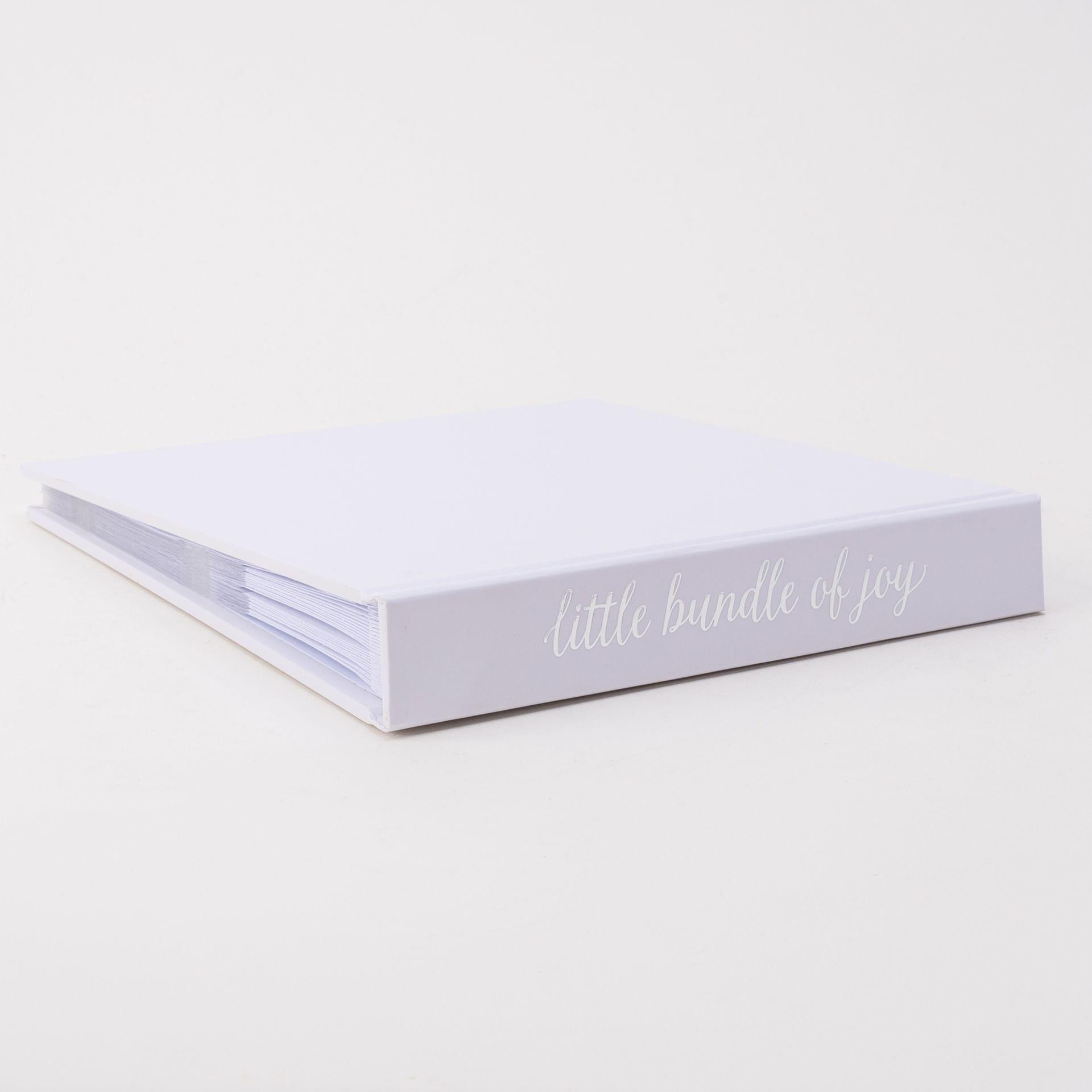 White - Side - Hello Baby Photo Album 'Little Bundle of Joy' *(24-12)*