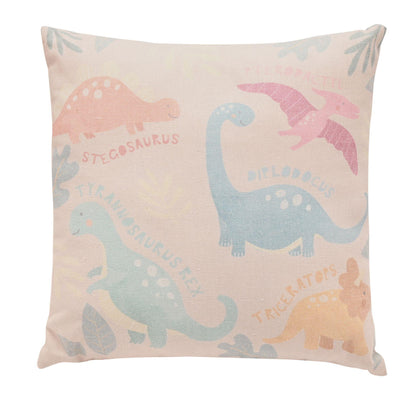 Beige - Back - Petit Cheri Dinosaur Cushion - Names