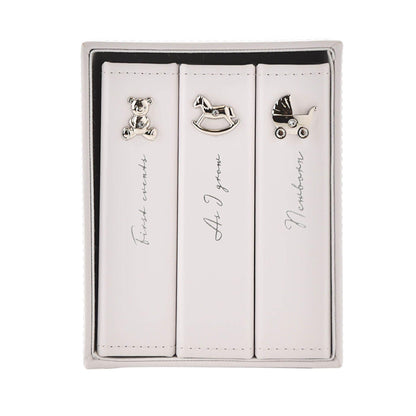 White - Lifestyle - Bambino White Set of 3 Albums Holds 24 x 4 x 6 Prints