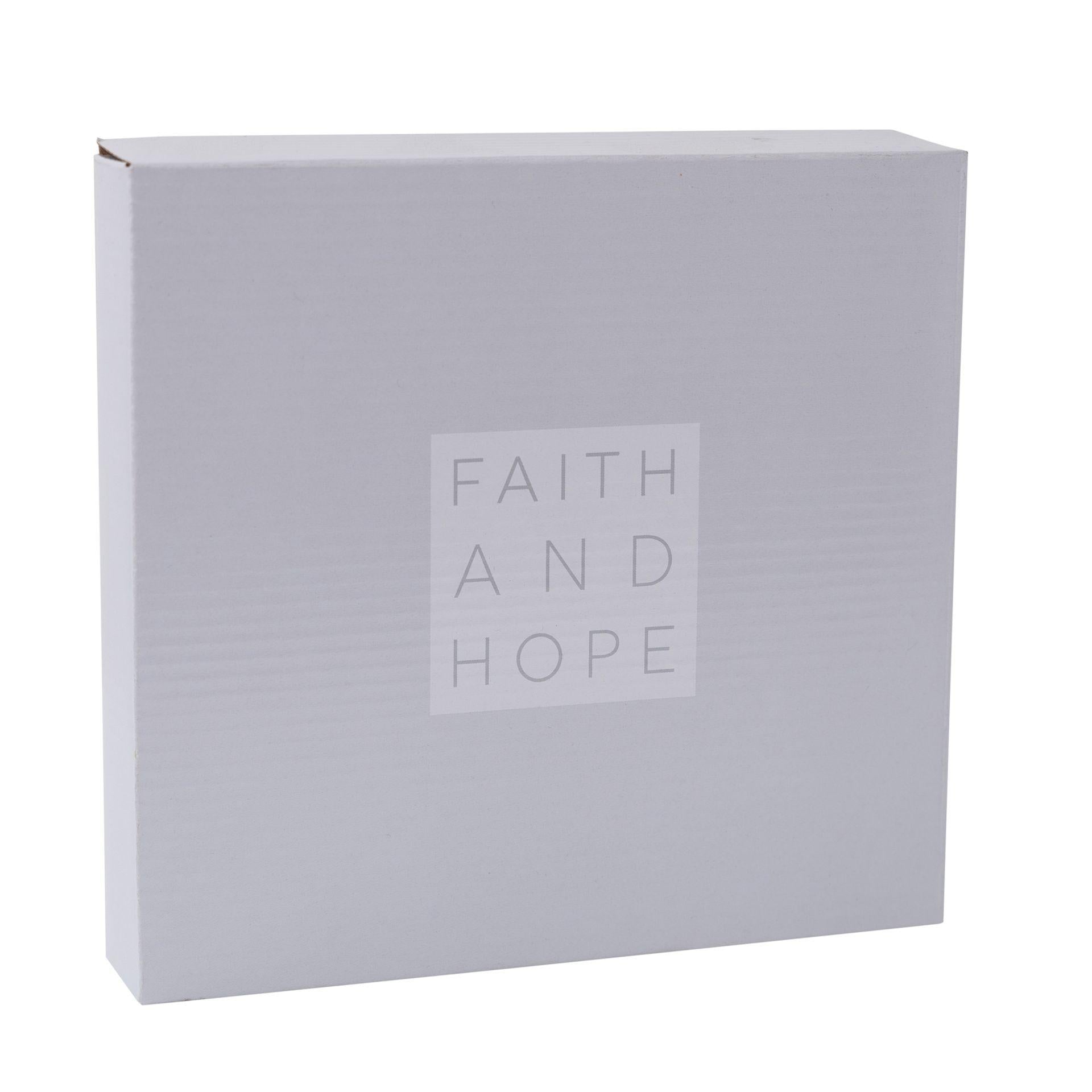 Grey - Side - Faith & Hope Confirmation Album Holds 4 x 6 Photos