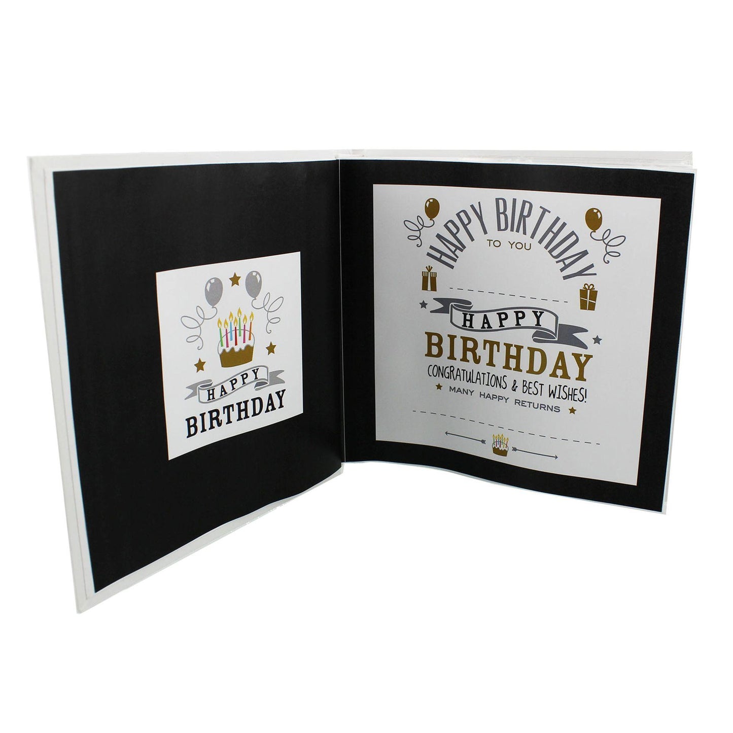 White - Back - Signography Birthday Boy Photo Album 4 x6 - 30th