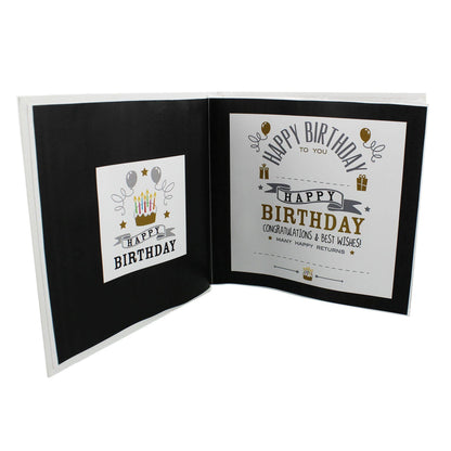 White - Back - Signography Birthday Boy Photo Album 4 x6 - 60th