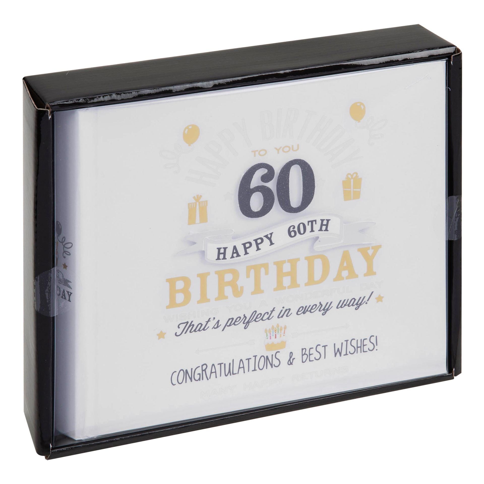 White - Side - Signography Birthday Boy Photo Album 4 x6 - 60th