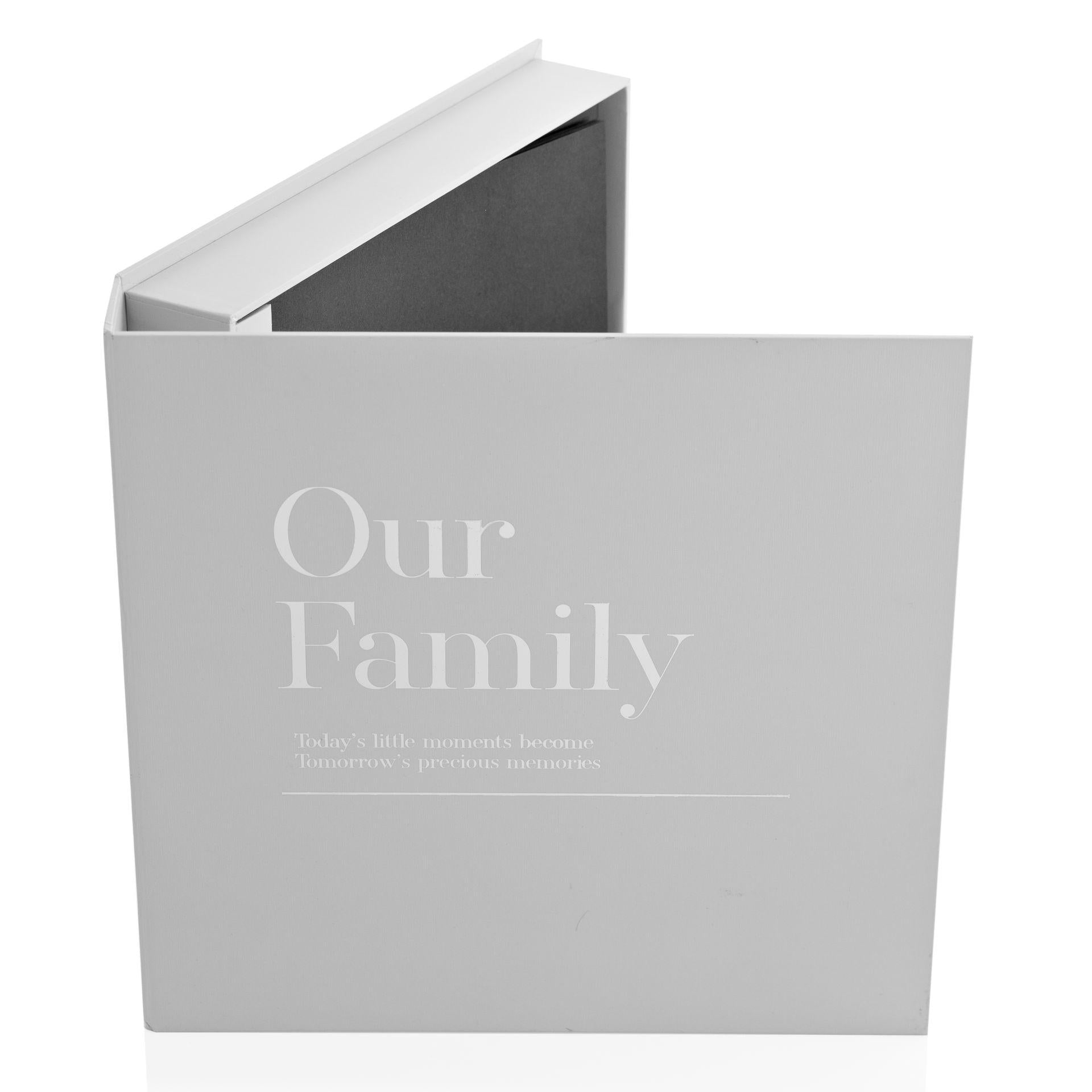 White - Side - Moments Coffee Table Scrapbook Album - Our Family