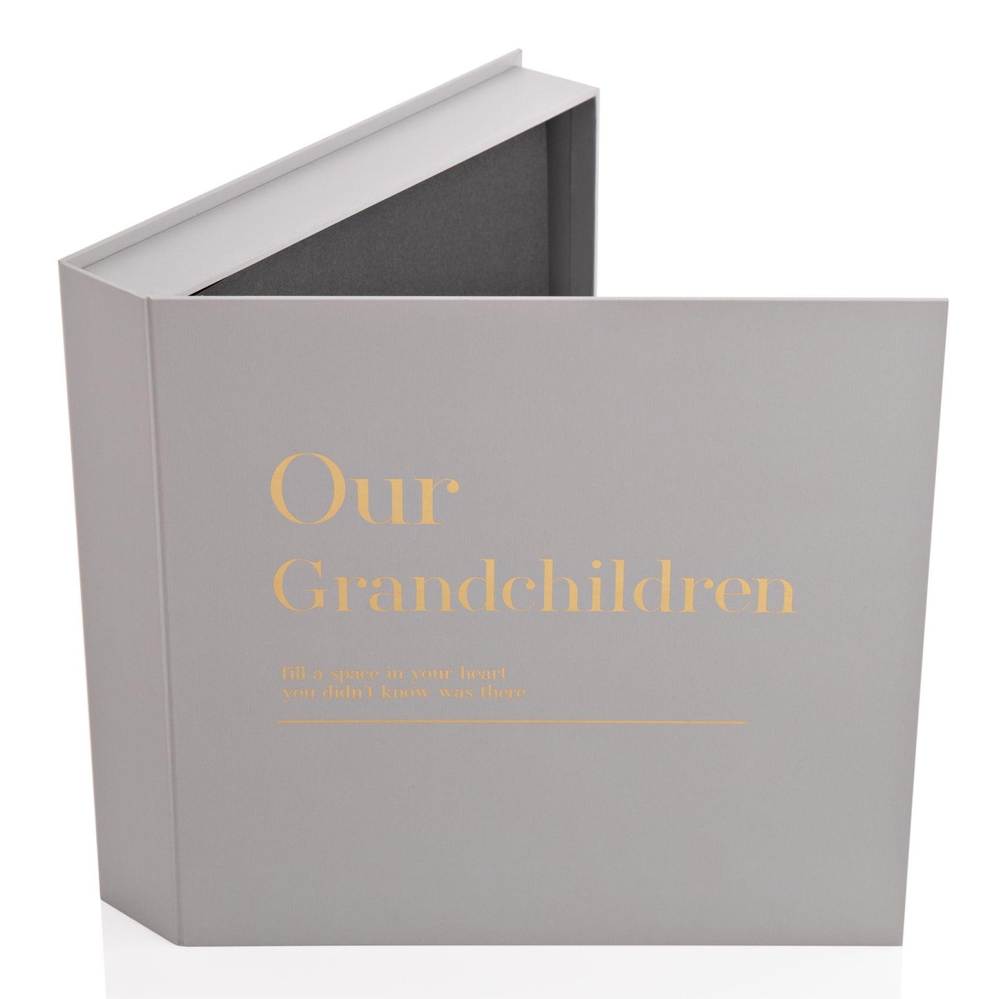 Grey - Side - Moments Coffee Table Scrapbook Album- Our Grandchildren