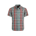 Mineral Blue - Front - Weird Fish Mens Judd Checked Organic Cotton Short-Sleeved Shirt