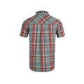 Mineral Blue - Back - Weird Fish Mens Judd Checked Organic Cotton Short-Sleeved Shirt