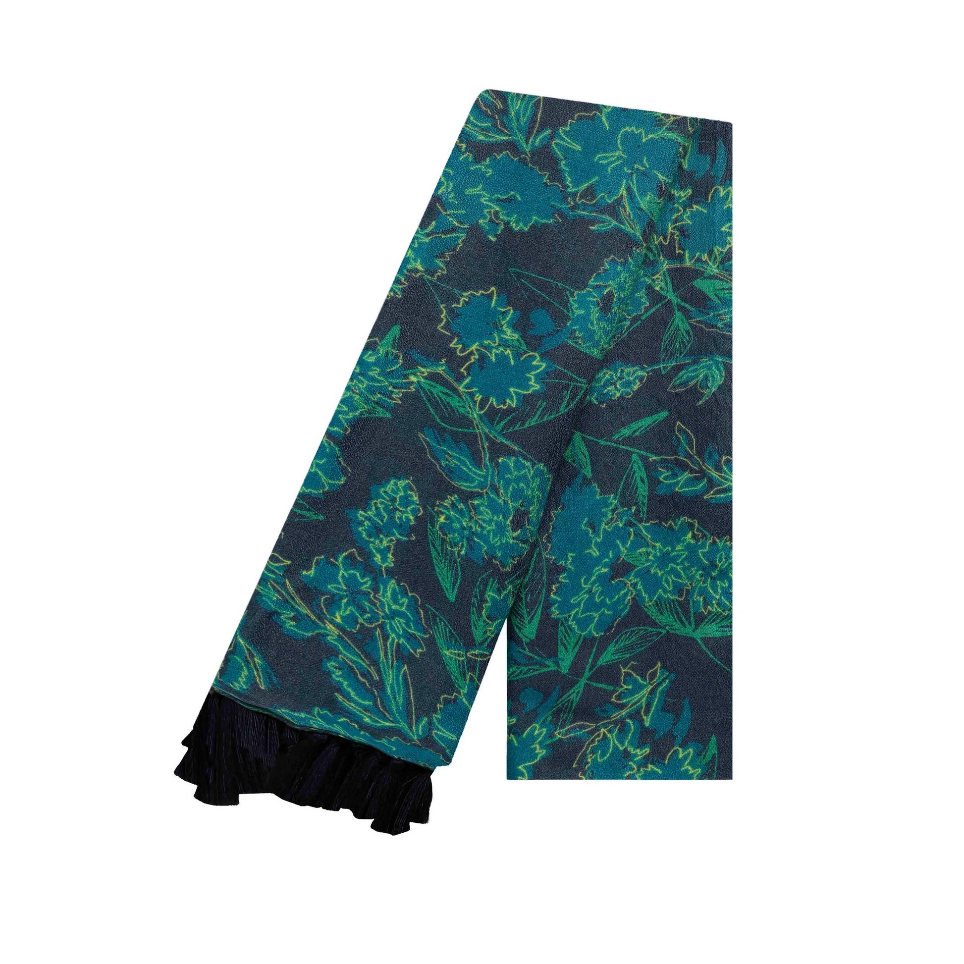 Night Blue - Back - Weird Fish Marelia Printed Eco Friendly Scarf