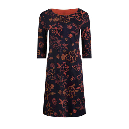 Nightshade - Front - Weird Fish Womens-Ladies Starshine Floral Organic Cotton Dress