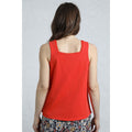 Tango Red - Lifestyle - Weird Fish Womens-Ladies Chelle Organic Cotton Square Neck Vest Top