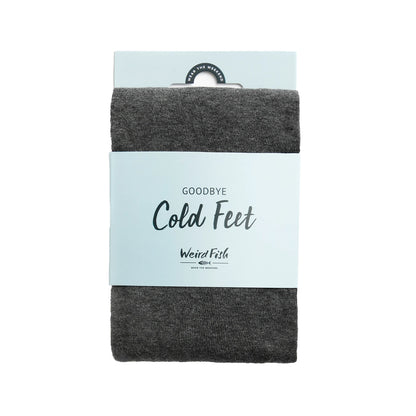Charcoal Marl - Back - Weird Fish Womens-Ladies Una Plain Tights