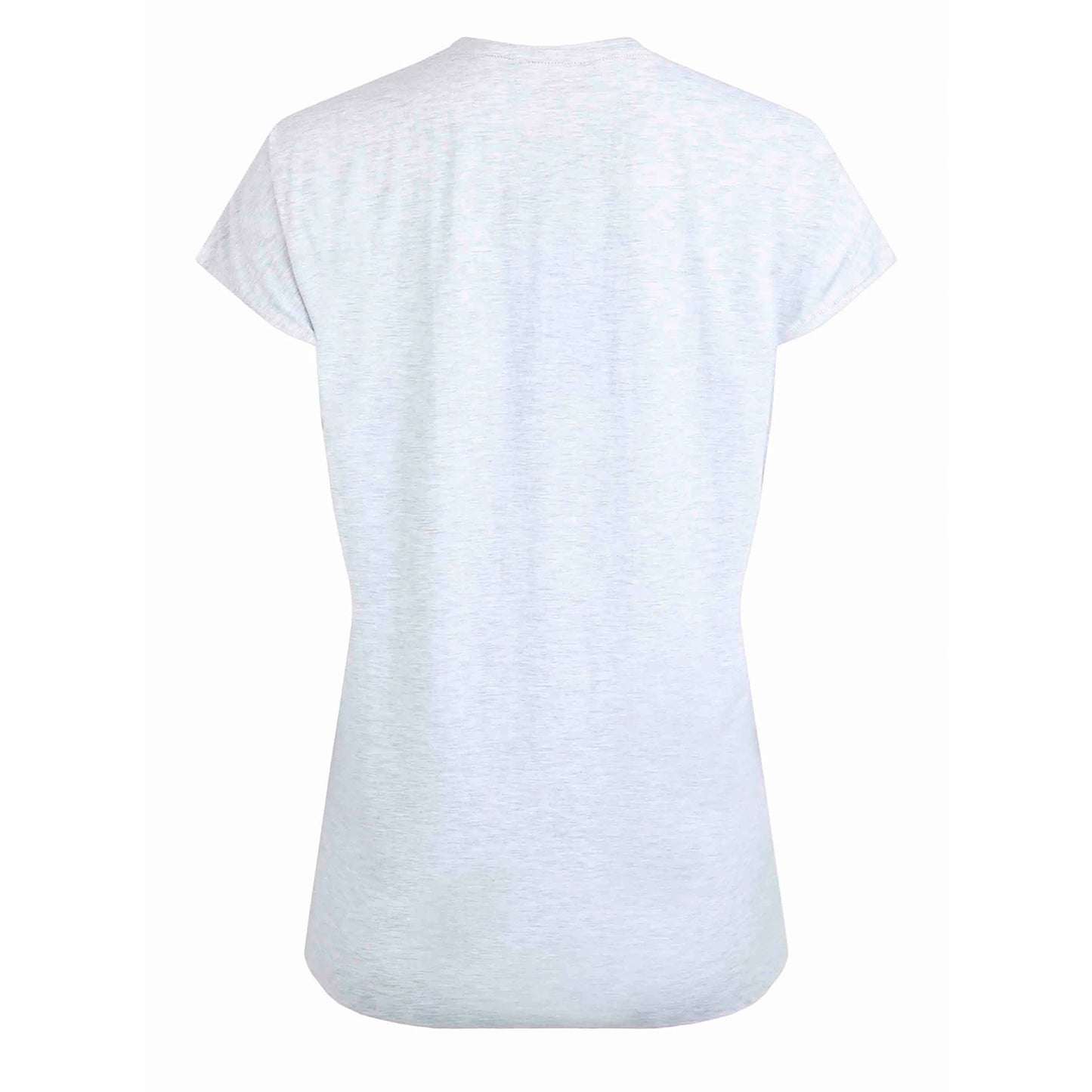 Grey Marl - Back - Weird Fish Womens-Ladies Doggie Day Printed Slub Organic T-Shirt