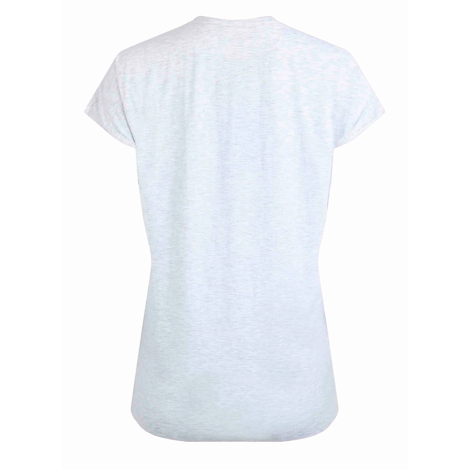 Grey Marl - Back - Weird Fish Womens-Ladies Doggie Day Printed Slub Organic T-Shirt