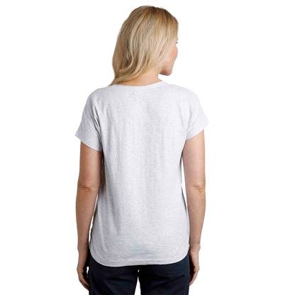Grey Marl - Pack Shot - Weird Fish Womens-Ladies Doggie Day Printed Slub Organic T-Shirt