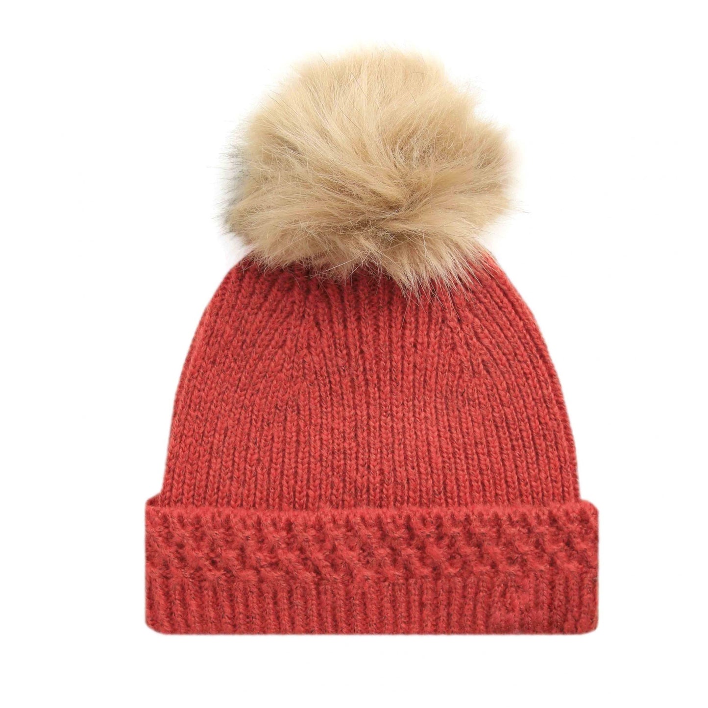 Paprika - Back - Weird Fish Tongass Pom Pom Eco Friendly Beanie