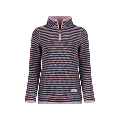 Heather - Front - Weird Fish Womens-Ladies Meadow Macaroni Quarter Zip Sweatshirt