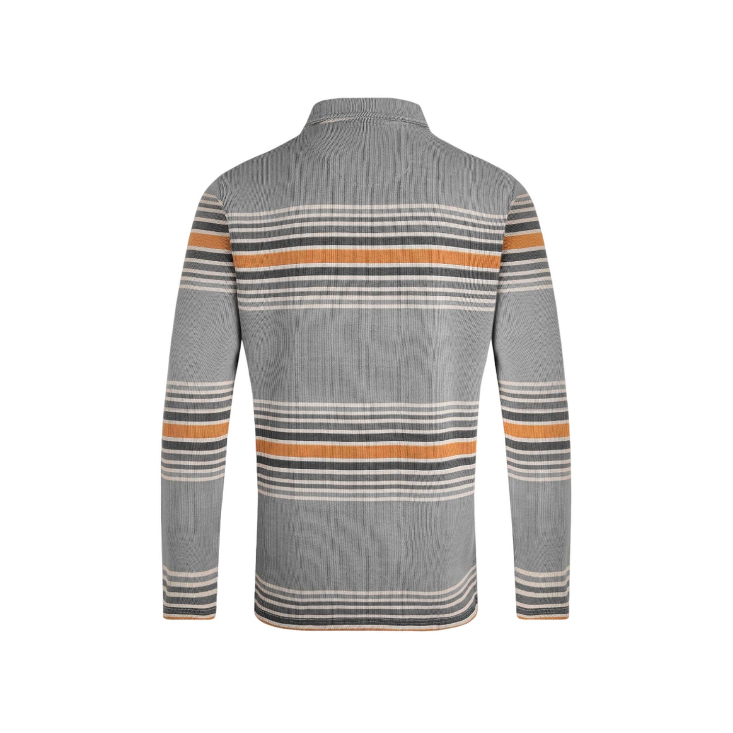 Limestone - Back - Weird Fish Mens Caudale Striped Heavyweight Ribbed Rugby Shirt