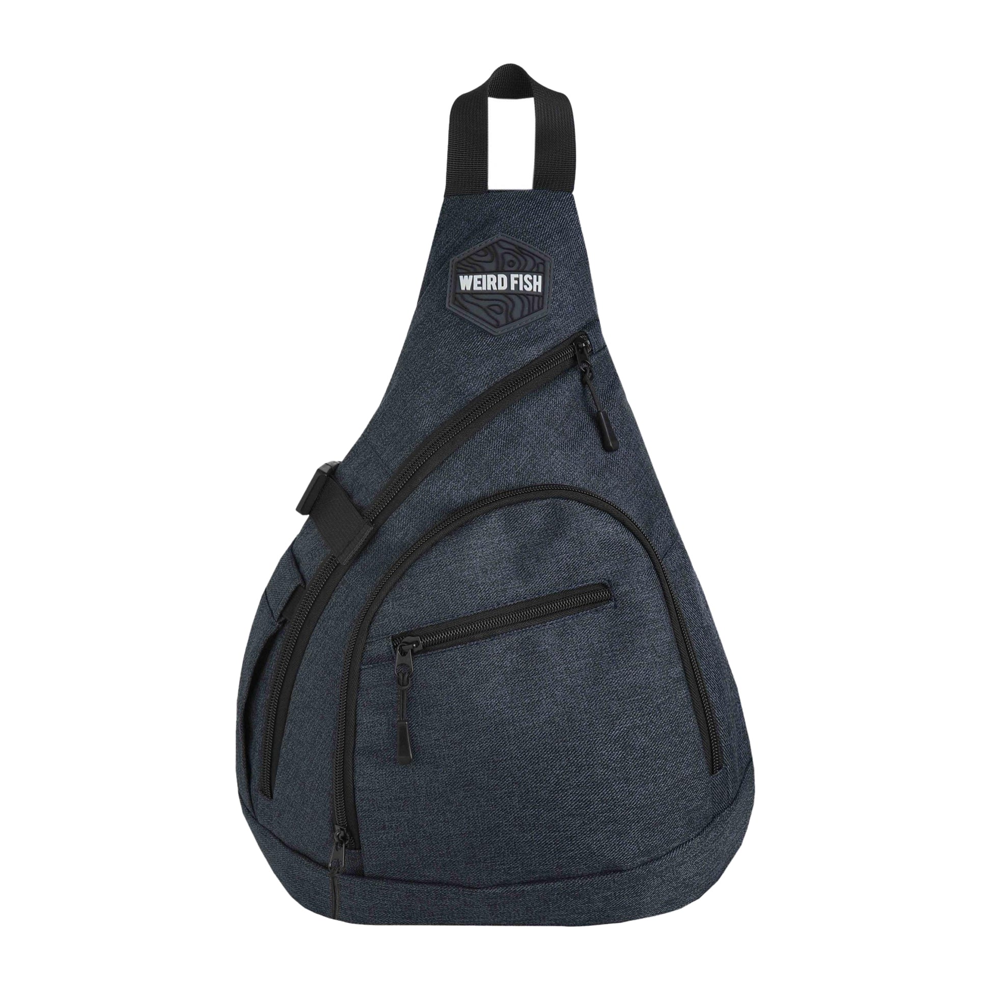 Navy - Front - Weird Fish Hedland Mono Strap Crossbody Bag