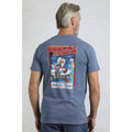 Mid Blue - Side - Weird Fish Mens Quack to the Future RSPB Collaboration T-Shirt