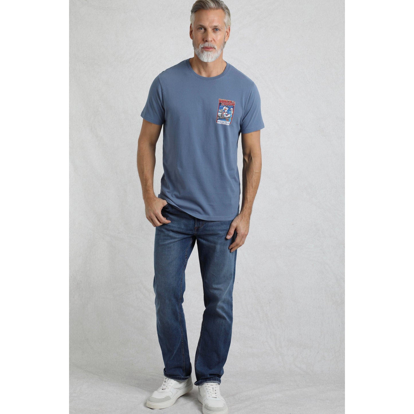 Mid Blue - Lifestyle - Weird Fish Mens Quack to the Future RSPB Collaboration T-Shirt