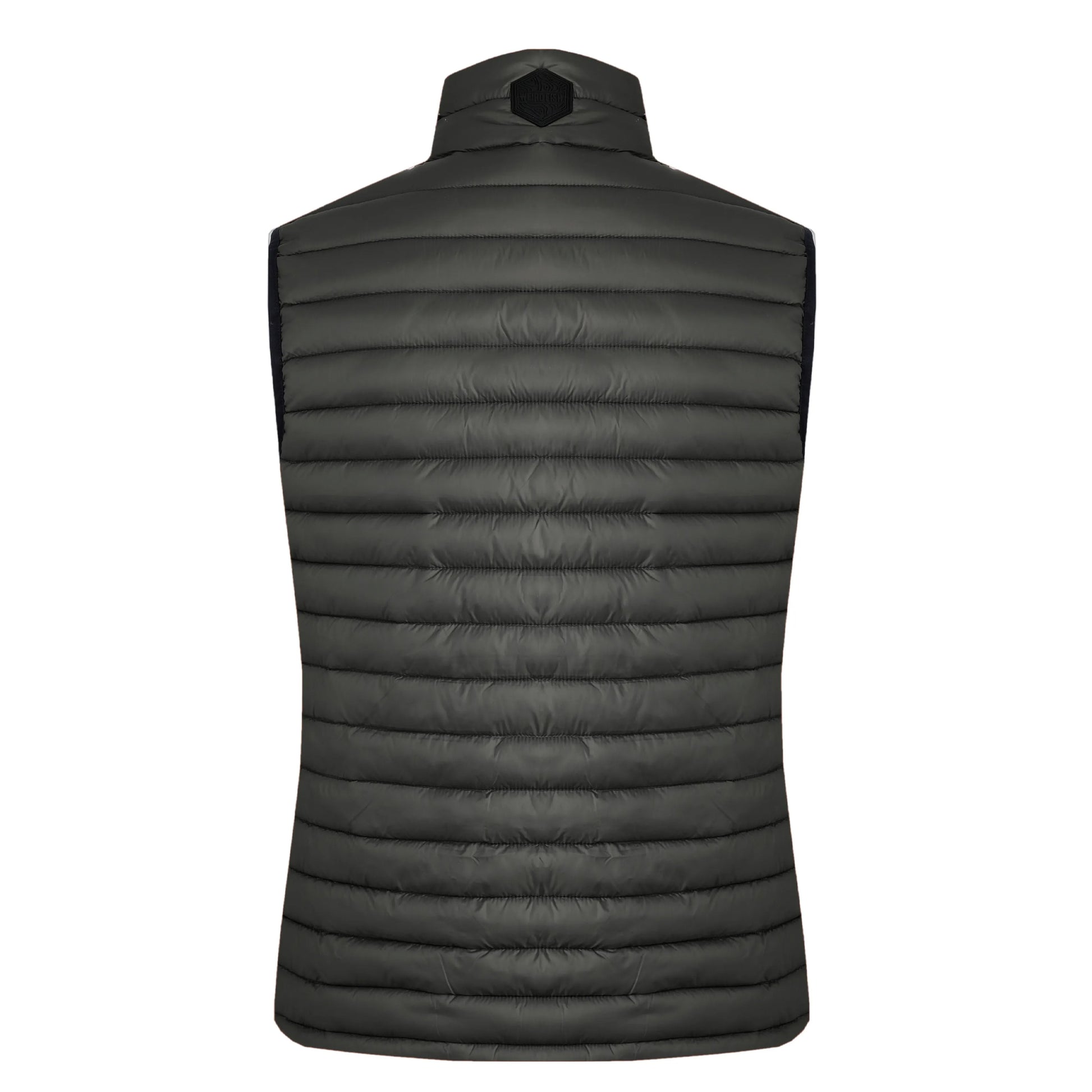 Anthracite - Back - Weird Fish Mens Langtree Waterproof Padded Gilet