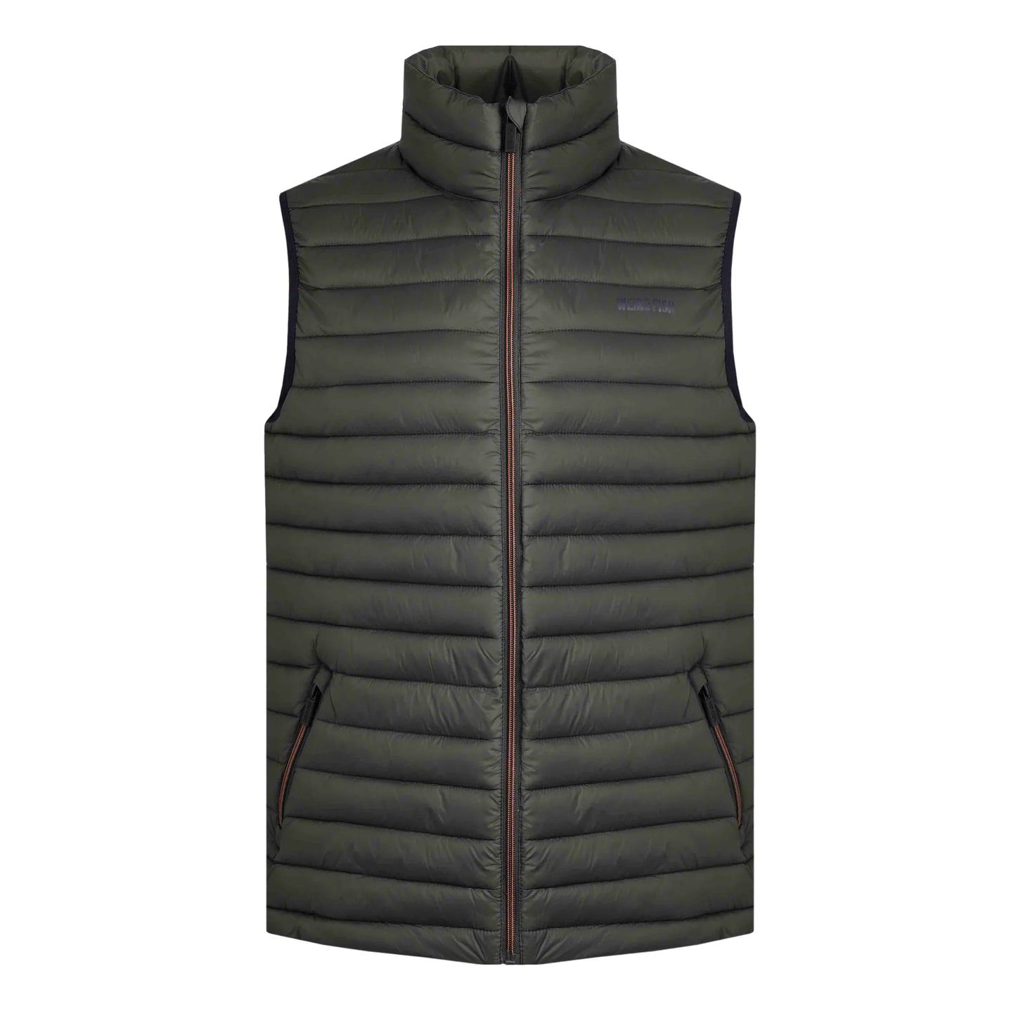 Anthracite - Front - Weird Fish Mens Langtree Waterproof Padded Gilet
