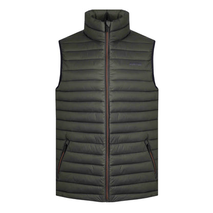 Anthracite - Front - Weird Fish Mens Langtree Waterproof Padded Gilet