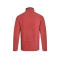 Barberry Red Marl - Back - Weird Fish Mens Newark Grid Eco Friendly Quarter Zip Fleece Top