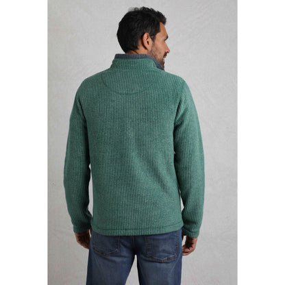 Leaf Green - Lifestyle - Weird Fish Mens Newark Grid Eco Friendly Quarter Zip Fleece Top