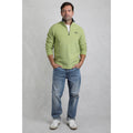 Tarragon - Side - Weird Fish Mens Newark Grid Eco Friendly Quarter Zip Fleece Top