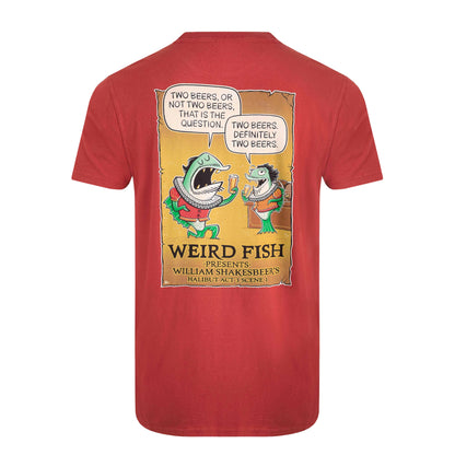 Nut - Back - Weird Fish Mens Two Beers Back Print Marble Wash T-Shirt