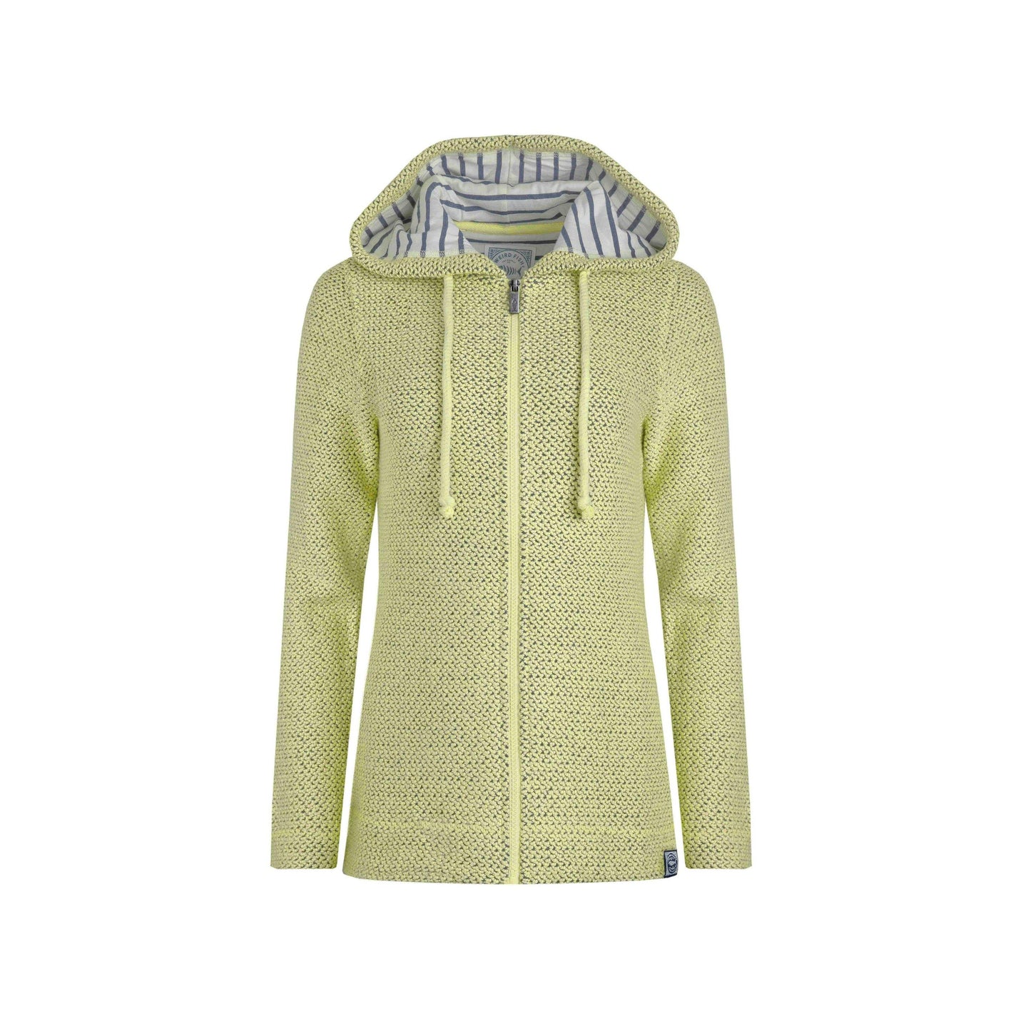 Celery - Front - Weird Fish Womens-Ladies Chicoa Macaroni Full Zip Hoodie