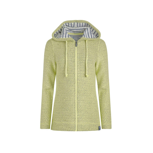 Celery - Front - Weird Fish Womens-Ladies Chicoa Macaroni Full Zip Hoodie