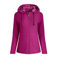 Magenta - Front - Weird Fish Womens-Ladies Chicoa Macaroni Full Zip Hoodie
