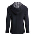 Navy - Back - Weird Fish Womens-Ladies Chicoa Macaroni Full Zip Hoodie