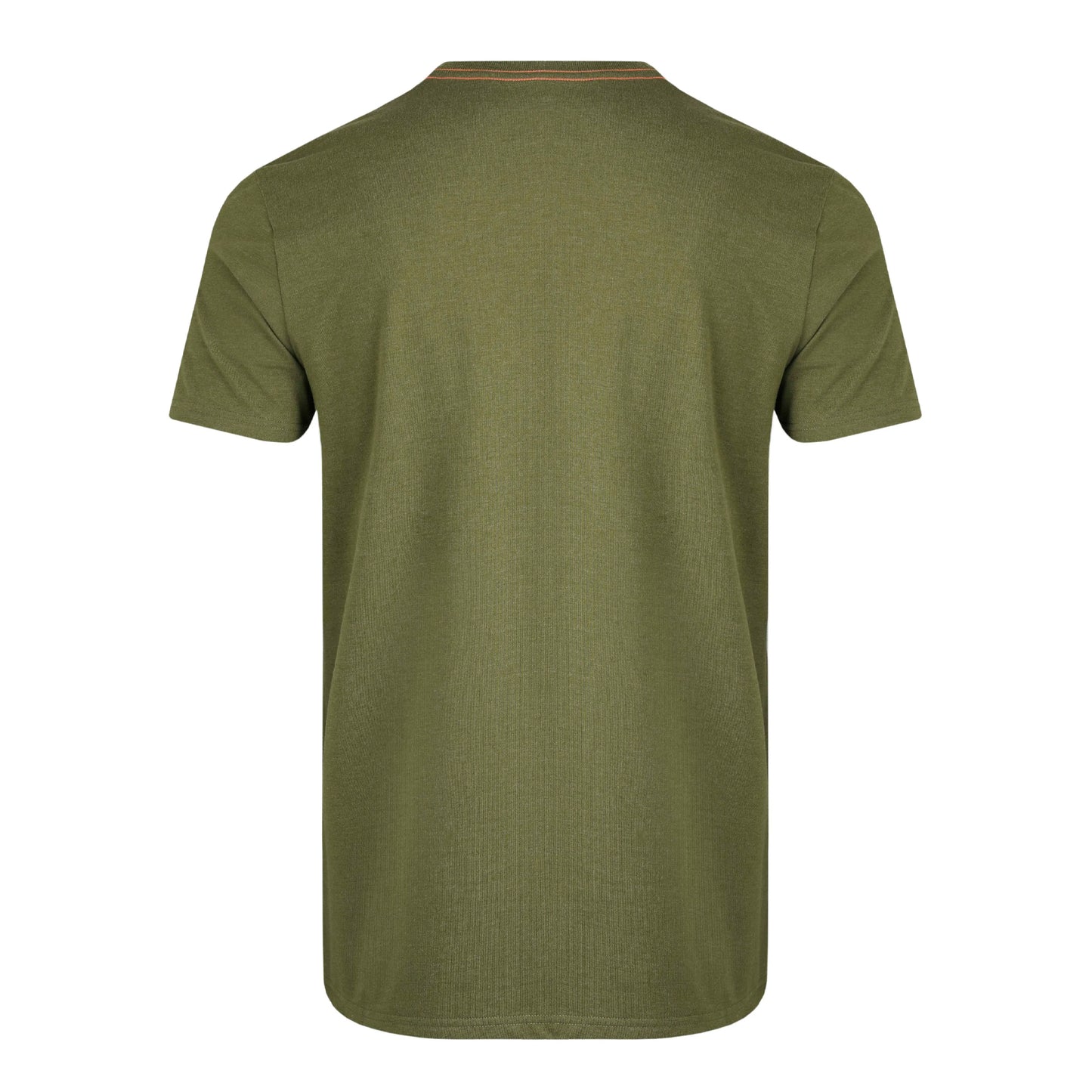 Olive Green - Back - Weird Fish Mens Reflection Graphic Print Eco Friendly T-Shirt