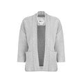 Ecru - Front - Weird Fish Womens-Ladies Santosh Macaroni Cropped Cardigan