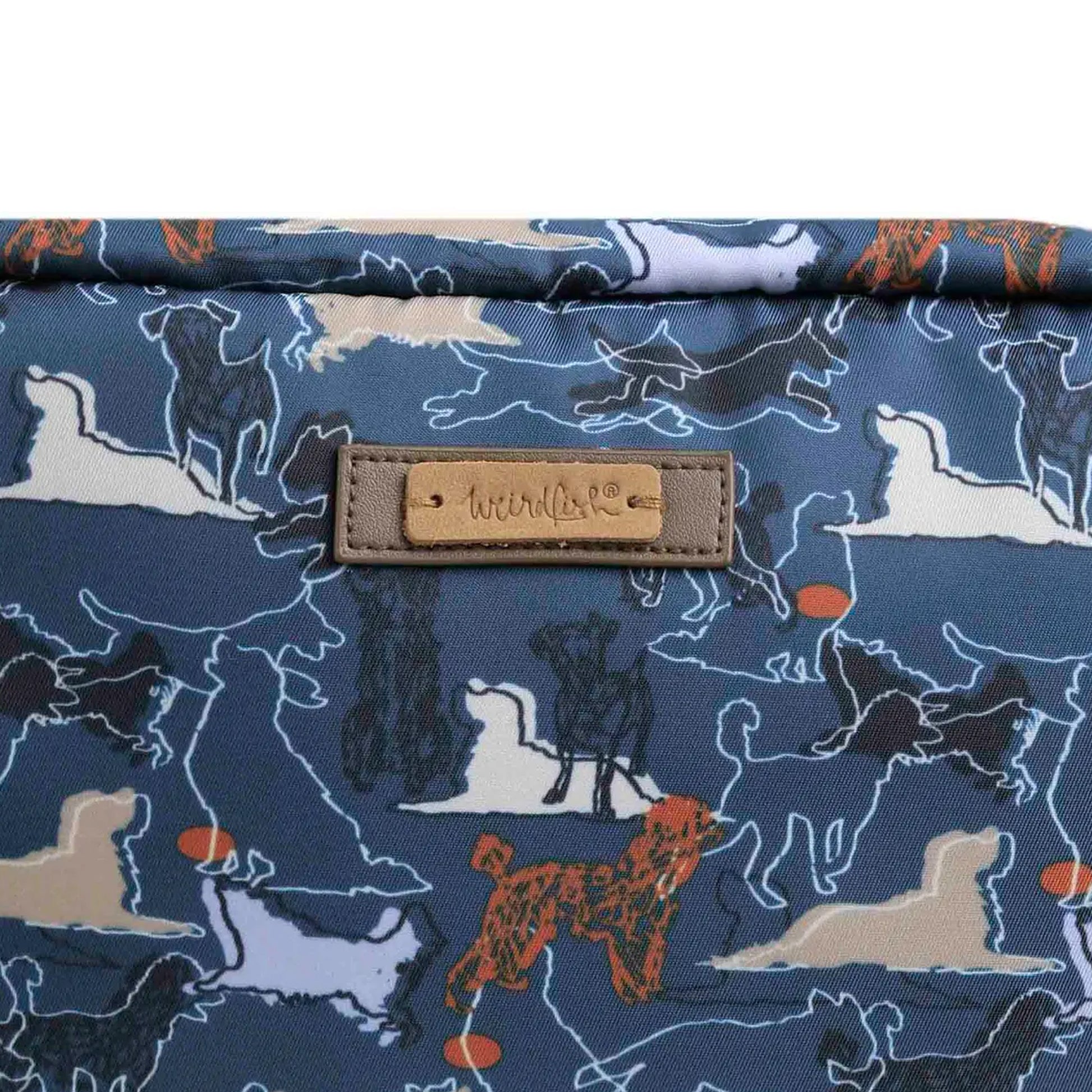Blue Mirage - Back - Weird Fish Printed Nylon Wash Bag