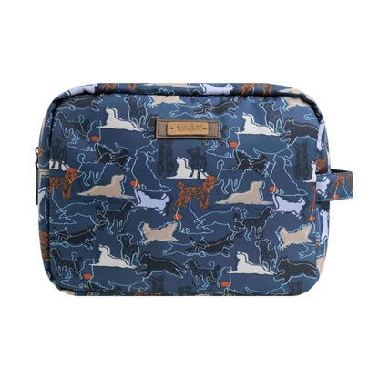 Blue Mirage - Front - Weird Fish Printed Nylon Wash Bag