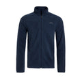 Navy - Front - Weird Fish Mens Merrill Textured Eco Friendly Full Zip Fleece Top