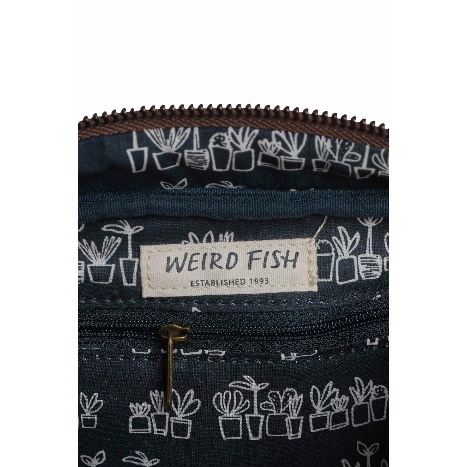 Bitter Chocolate - Lifestyle - Weird Fish Dion Plain Vegan Leather Crossbody Bag