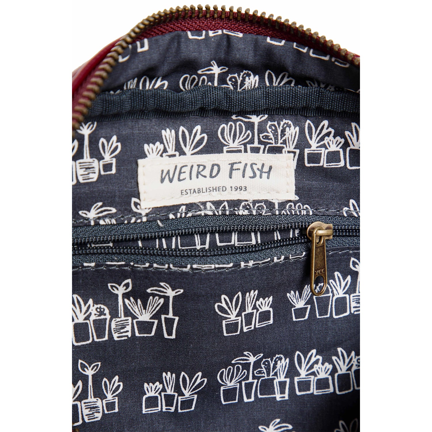 Mulled Wine - Back - Weird Fish Dion Plain Vegan Leather Crossbody Bag