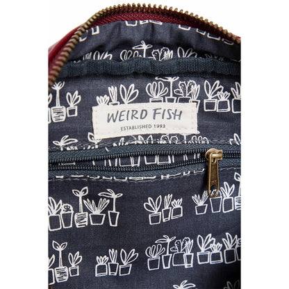 Mulled Wine - Back - Weird Fish Dion Plain Vegan Leather Crossbody Bag