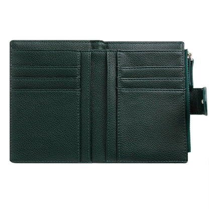 Olive Green - Side - Weird Fish Tabytha Plain Vegan Leather Coin Purse