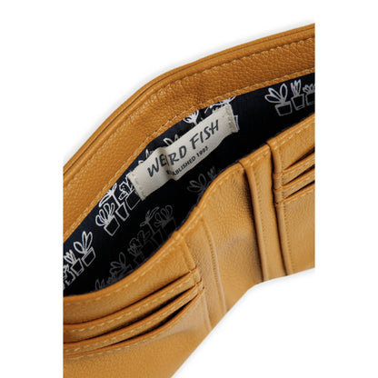 Deep Amber - Side - Weird Fish Tabytha Plain Vegan Leather Coin Purse