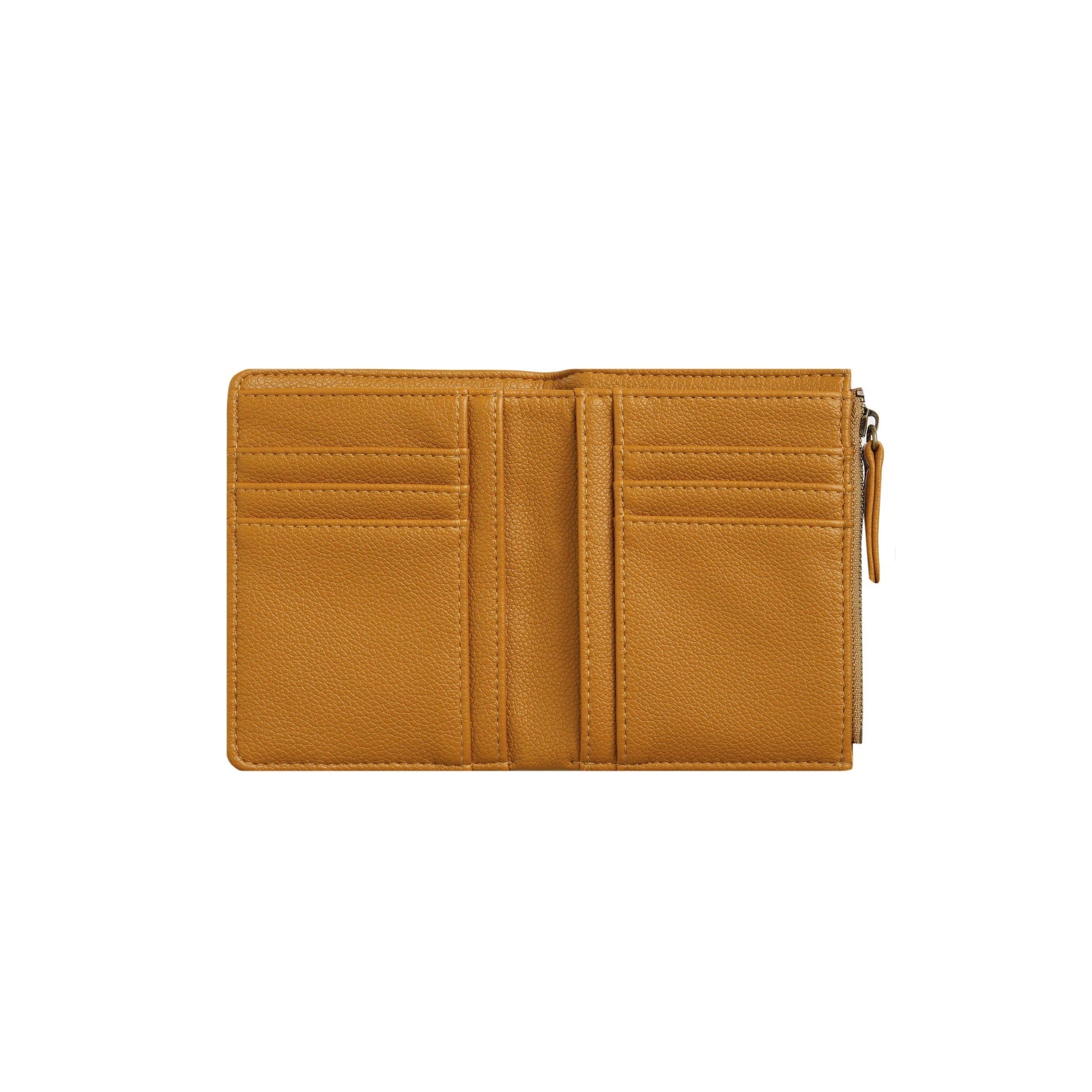 Deep Amber - Lifestyle - Weird Fish Tabytha Plain Vegan Leather Coin Purse