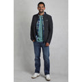 Navy - Pack Shot - Weird Fish Mens Transom Zip Macaroni Eco Friendly Jacket