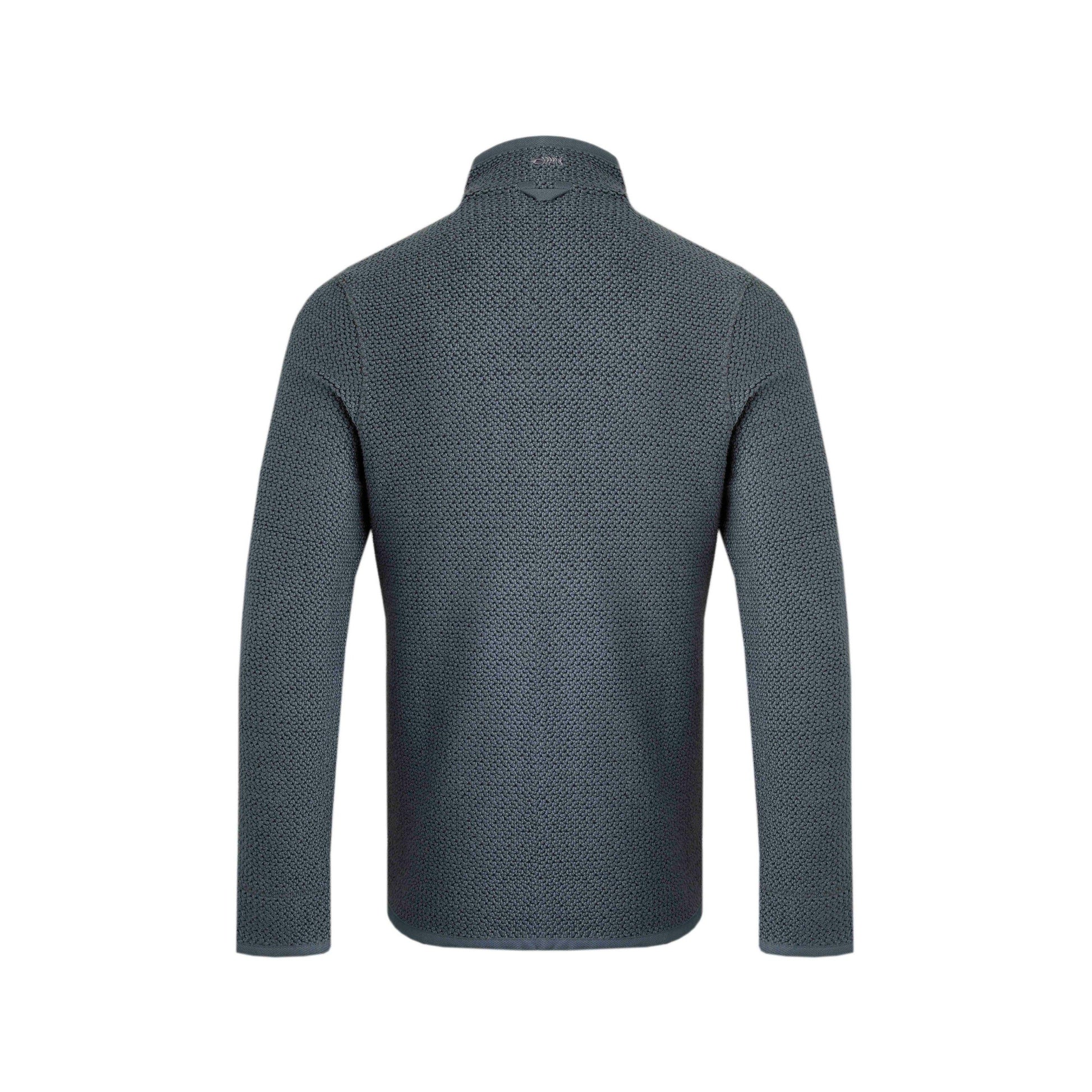 Dusty Blue - Back - Weird Fish Mens Transom Zip Macaroni Eco Friendly Jacket